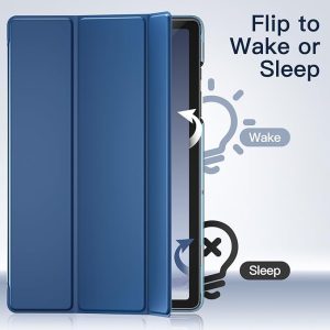 JETech Case for Samsung Galaxy Tab A9+ / A9 Plus 11-Inch - Tri Fold - Folio Stand Protective - Navy
