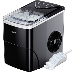 Silonn Ice Maker Countertop, 9 Cubes ‎SLIM01B