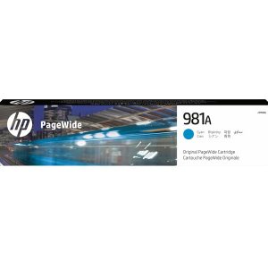 HP 981A - cyan - original - PageWide - ink cartridge