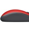 Logitech M110 Silent - mouse - USB - red