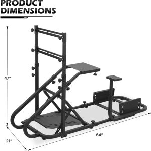 MoniBloom - Racing Simulator Cockpit Wheel Stand with TV Mount Stand