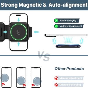 EXW Wireless Charging Station, 3 in 1 - Black