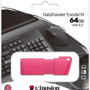 Kingston FlashDrive 3.2 64GB Neon Pink KC-U2L64-7LN 