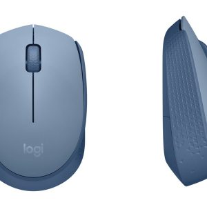 Logitech M170 Wireless Mouse, Ambidextrous, Blue Gray - mouse - 2.4 GHz - blue/gray