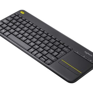 Logitech Wireless Touch Keyboard K400 Plus - keyboard - with touchpad - QWERTY - US International - black Input Device