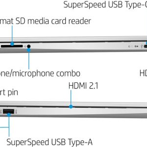 HP - 15.6" Touch-Screen Laptop - Intel Core i3 - 8GB Memory - 256GB SSD - Natural Silver