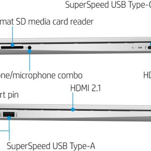 HP Laptop - 15.6" Touch-Screen Laptop - Intel Core i3 - 8GB Memory - 256GB SSD - Natural Silver - 15-DY5033DX