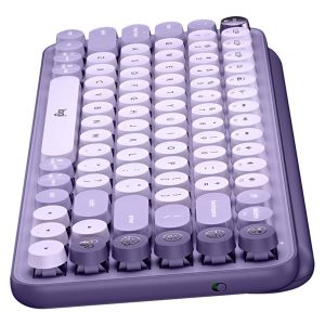 Logitech POP Keys Wireless Mechanical Keyboard with Customizable Emoji Keys - Cosmos - keyboard - cosmos Input Device