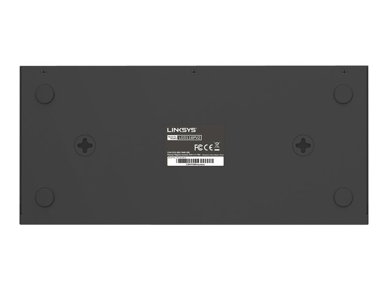 Linksys Business LGS116P - switch - 16 ports - unmanaged - Image 16
