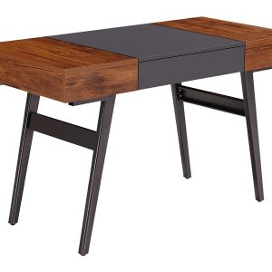 Techni Mobili Expandable RTA-1854 - table - rectangular - gray, mahogany