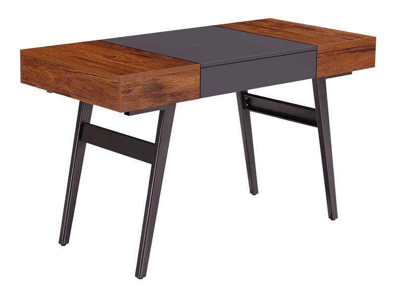 Techni Mobili Expandable RTA-1854 - table - rectangular - gray, mahogany - Image 8