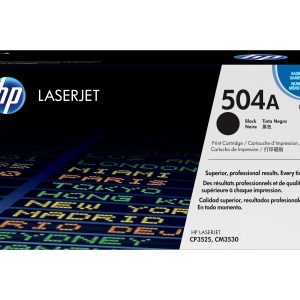 HP 504A - black - original - LaserJet - toner cartridge (CE250A)