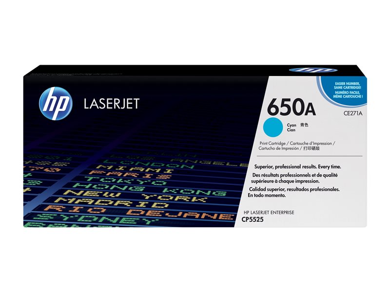 HP 650A - cyan - original - LaserJet - toner cartridge (CE271A) - Image 17