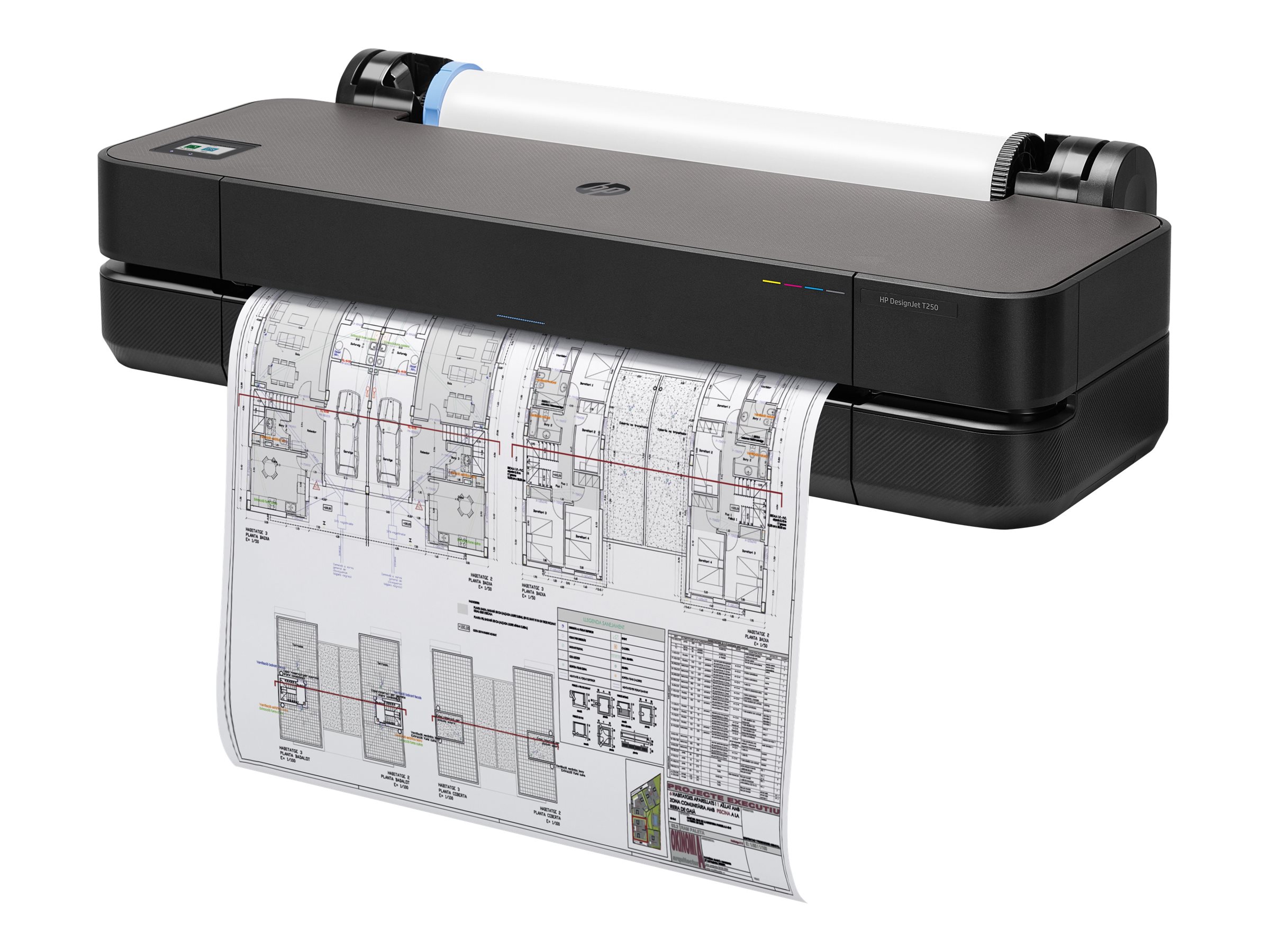 HP DesignJet T250 - 24" large-format printer - color - ink-jet - A1, ANSI D - 2400 x 1200 dpi - up to 0.5 min/page (mono) / up to 0.5 min/page (color) - USB 2.0, LAN, Wi-Fi - Image 14