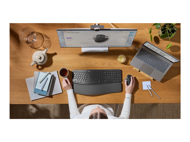 Logitech Ergo Series MX Ergo S - trackball - 2.4 GHz, Bluetooth 5.3 - graphite - Image 17