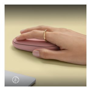 Logitech Pebble Mouse 2 M350s - mouse - Bluetooth - tonal rose