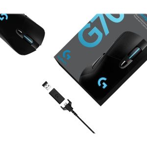 Logitech Wireless Gaming Mouse G703 LIGHTSPEED with HERO 25K Sensor - mouse - USB, 2.4 GHz