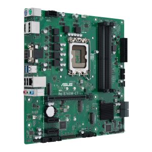ASUS Pro B760M-CT-CSM - Motherboard - micro ATX - LGA1700 Socket - B760 Chipset - USB 3.2 Gen 1, USB-C 3.2 Gen 1 - Gigabit LAN - onboard graphics (CPU required)