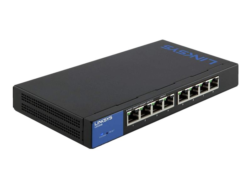 Linksys Business Smart LGS308 - switch - 8 ports - managed
