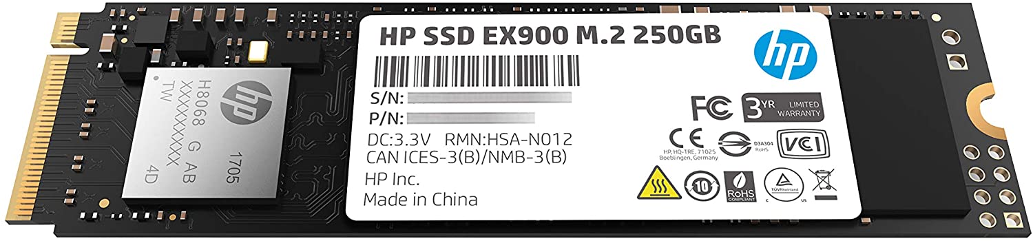 HP EX900 - SSD - 250 GB - PCIe 3.0 x4 (NVMe) - Image 4