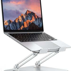 Omoton - Adjustable Laptop Stand – Ergonomic – Foldable & Portable – Height Adjustable up to 270mm – Metal – Cooling Design -10"-17"