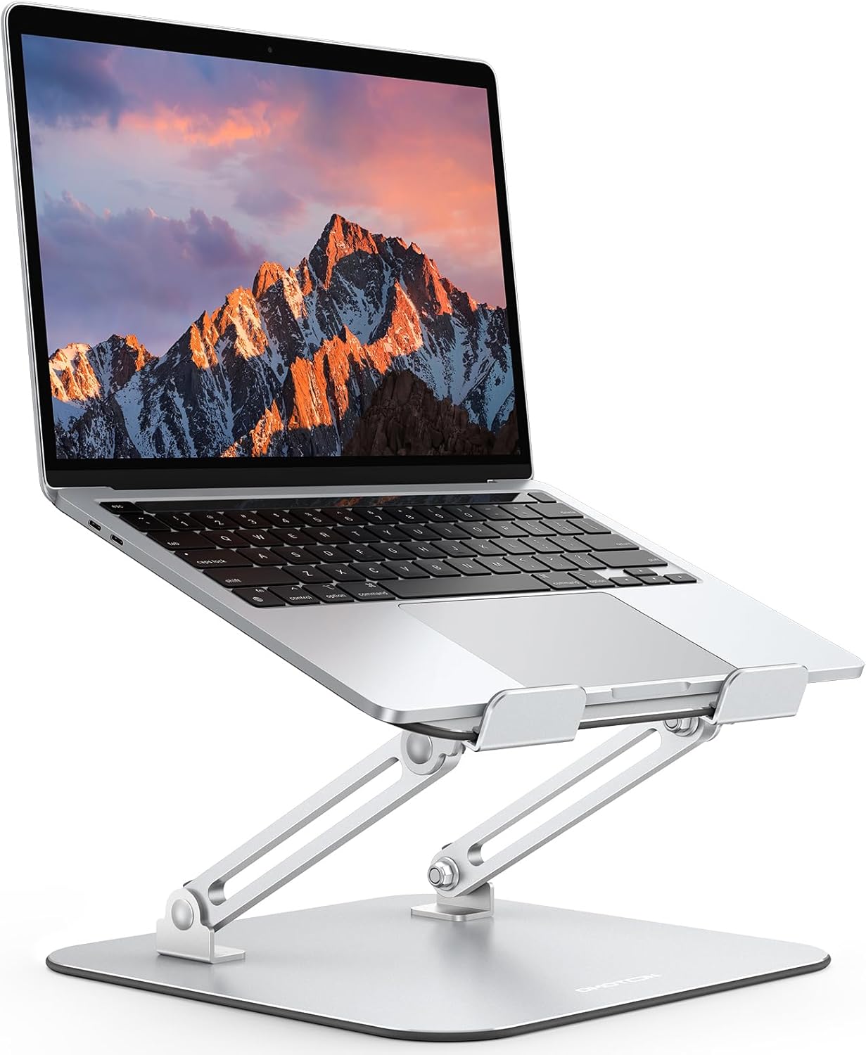 Omoton - Adjustable Laptop Stand – Ergonomic – Foldable & Portable – Height Adjustable up to 270mm – Metal – Cooling Design -10"-17"
