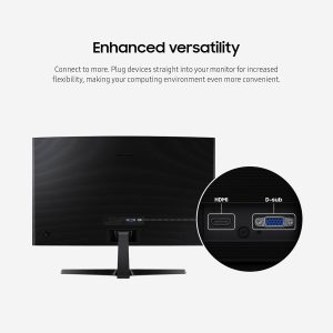 Samsung Essential S3 S27D366GAN - LED monitor - curved - Full HD (1080p) - 27"