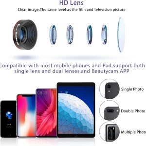 Selvim Phone Camera Lens - Phone Lens Kit 4 in 1