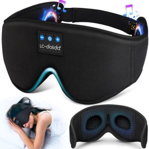 MT Bluetooth Sleep Mask – 3D Contoured – Sleep Headphones – Bluetooth 5.4 – Memory Foam – 8–10 hr Playtime