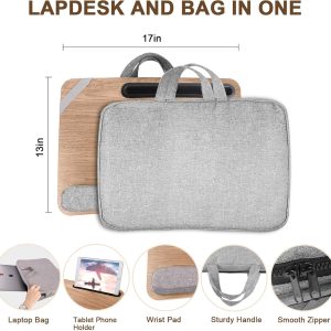 Atkeen Lap Desk Laptop Bed Table fits up to 16"