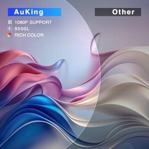 AuKing Mini Projector, HD 1080P New ‎M8-F