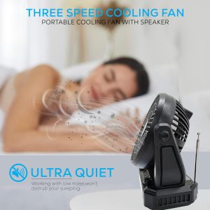 AudioBox Portable Fan, Speaker & Radio RXF-10