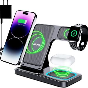 Dumterr 3-in-1 Wireless Charger for iPhone - Apple Watch - AirPods