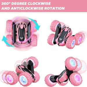 Kkones Remote Control Stunt Car - Pink