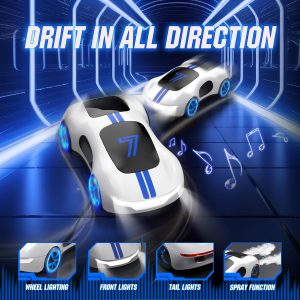 Gesture Sensing Remote Control Car, Drift RC Stunt Car with Light Spray & Sound