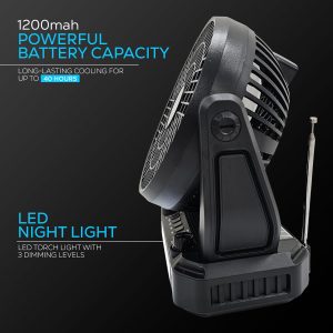 AudioBox Portable Fan, Speaker & Radio RXF-10