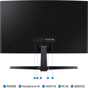 Samsung SAMSUNG 24" Essential S3 (S36GD) Series FHD 1800R Curved Computer Monitor -100Hz - Advanced Eye Comfort - HDMI - LS24D366GANXZA
