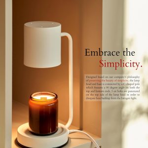 Cozyberry Candle Warmer Lamp - White