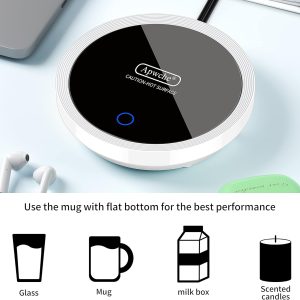 Apwche - Automatic Sensor Coffee Cup Warmer White - QJ05769