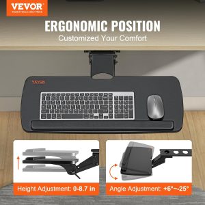 Vevor Underdesk Keyboard Tray Adjustable