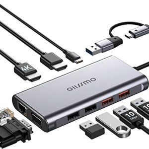 GIISSMO  USB A 3.0 / USB C Docking Station