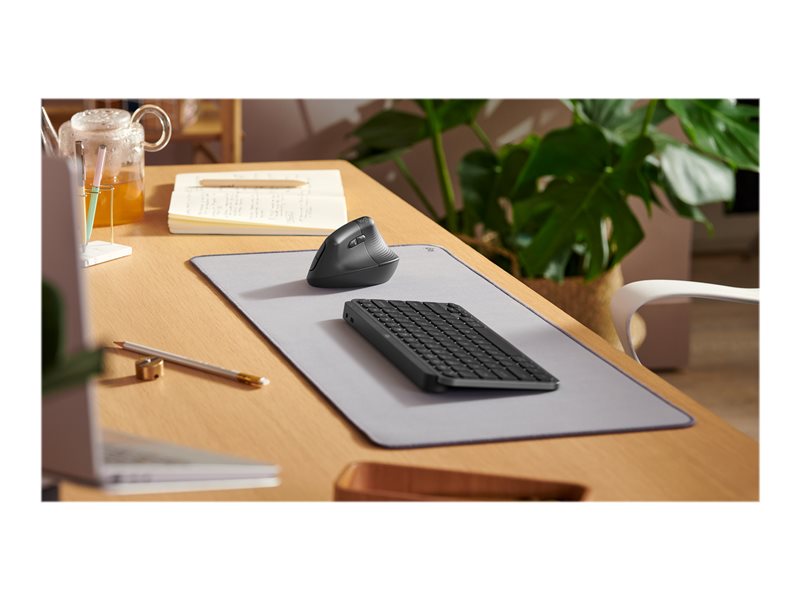 Logitech Lift Vertical Ergonomic Mouse - vertical mouse - Bluetooth, 2.4 GHz - graphite - Image 17