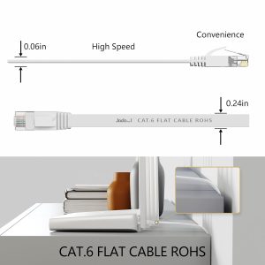 Jadaol - Cat6 Ethernet Cable - 50ft Outdoor and Indoor