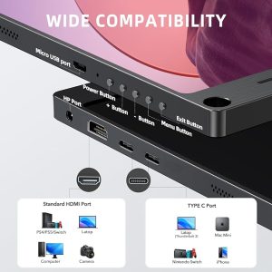 UPERFECT - Portable Monitor - 15.6"  -  Dual USB-C - HDMI