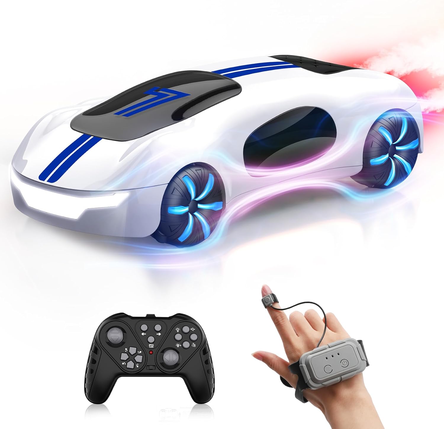 Gesture Sensing Remote Control Car, Drift RC Stunt Car with Light Spray & Sound - Image 9