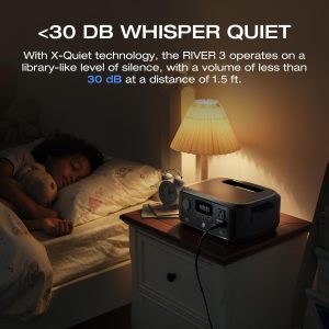 EcoFlow River 3 Portable Power Station 245Wh LiFePO4 Battery Power Station, 300W Up to 600W AC Output