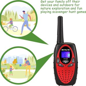 Retevis - RT628 Walkie Talkies for Kids - Red