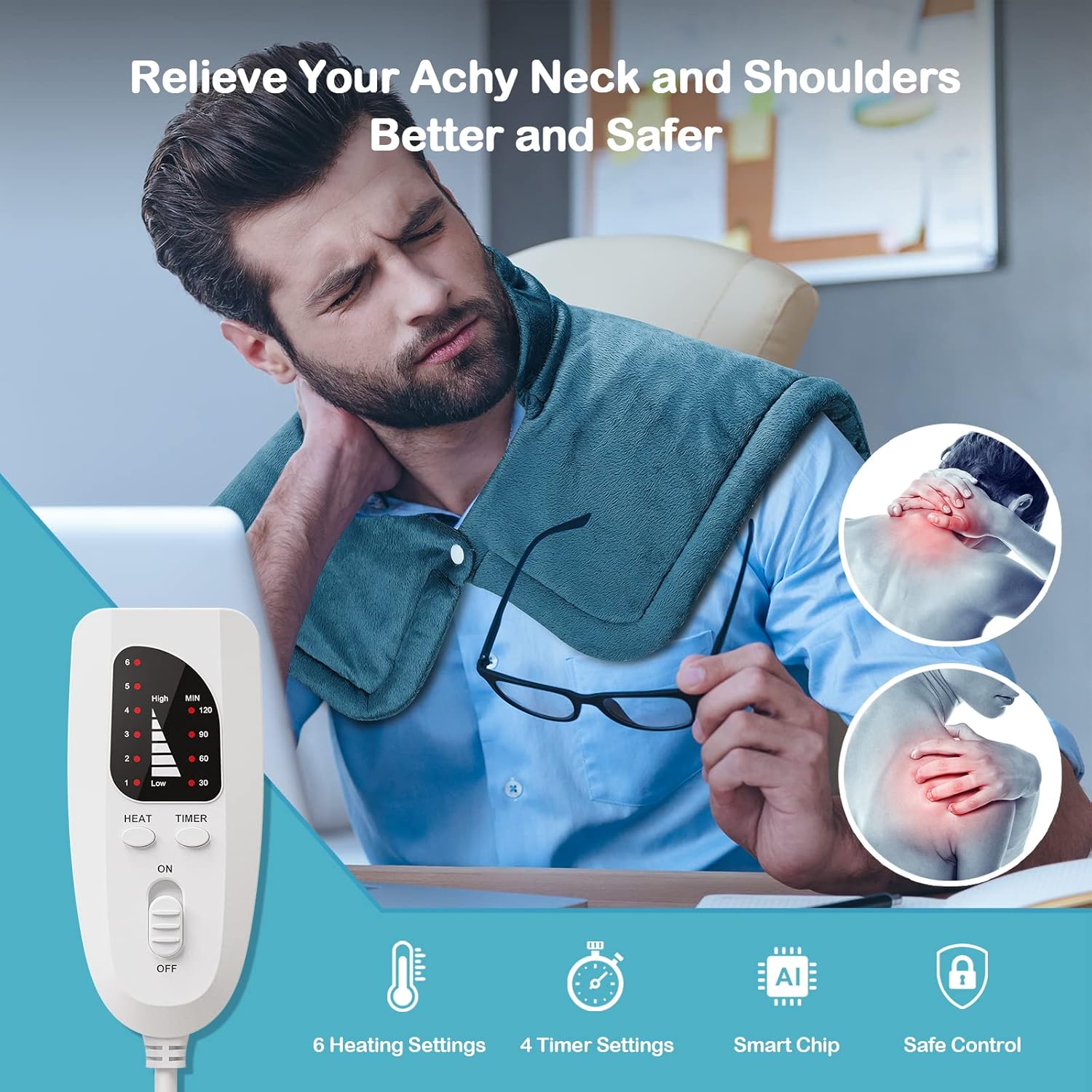 Heating Pad for Neck and Shoulders - Image 5