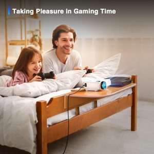 AuKing Mini Projector, HD 1080P New ‎M8-F