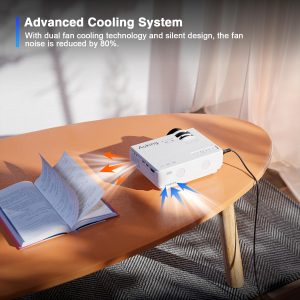 AuKing Mini Projector, HD 1080P New ‎M8-F